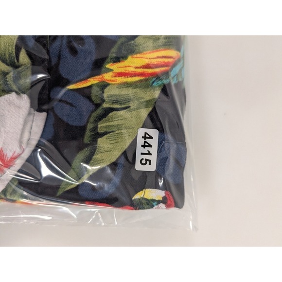 Hawaii Mens Parrot Hawaiian Shirt L Multicolor Short Sleeve Button Up USA Made - Picture 7 of 7